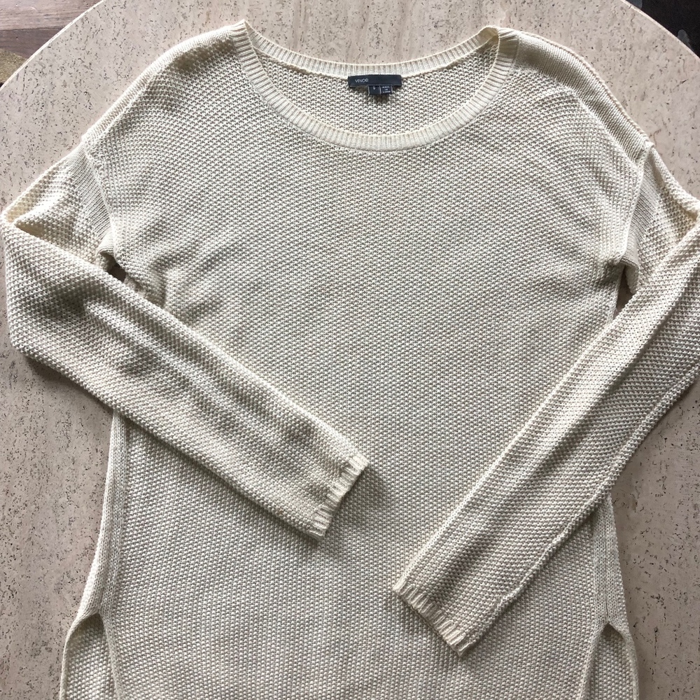 Vince Cream Thin Pull Over